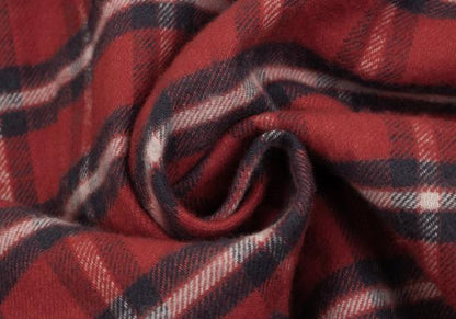 45rpm DASH Red Multi Plaid Cotton Flannel Shirt Size 2
