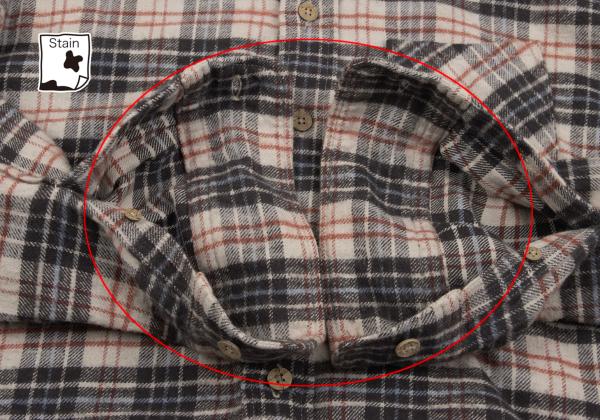 45rpm DASH Ecru Multi Cotton Flannel Overcheck Shirt Size 2