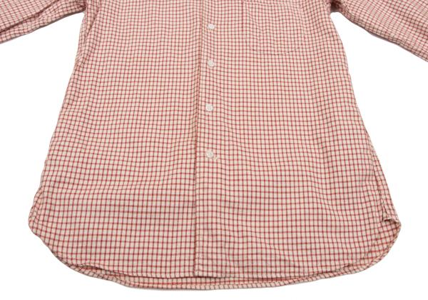 45rpm DASH Ecru Red Cotton Check Long Sleeve Shirt Size 2