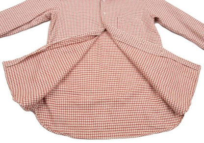 45rpm DASH Ecru Red Cotton Check Long Sleeve Shirt Size 2