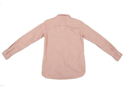45rpm DASH Ecru Red Cotton Check Long Sleeve Shirt Size 2