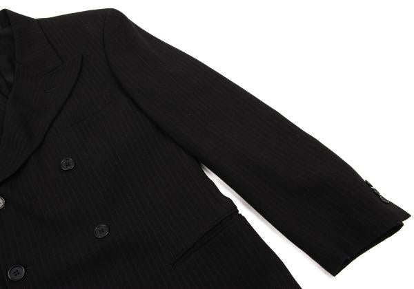 EMPORIO ARMANI Navy Wool Double-Breasted Jacket Size 48