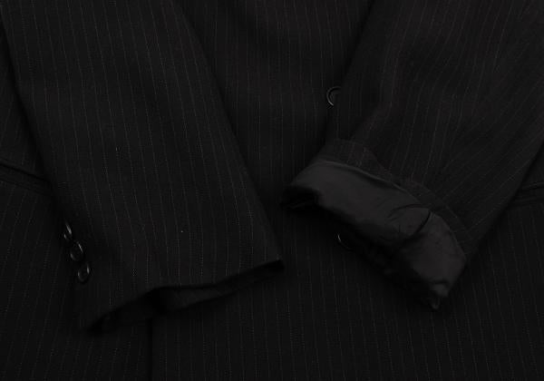 EMPORIO ARMANI Navy Wool Double-Breasted Jacket Size 48