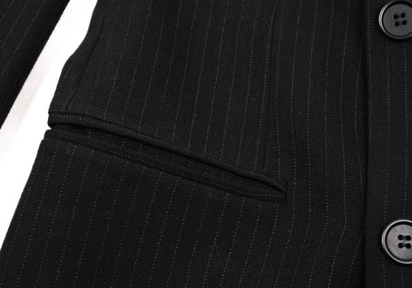 EMPORIO ARMANI Navy Wool Double-Breasted Jacket Size 48