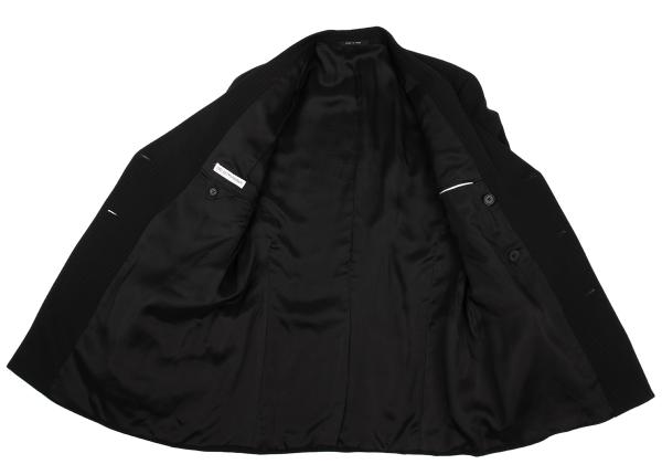 EMPORIO ARMANI Navy Wool Double-Breasted Jacket Size 48