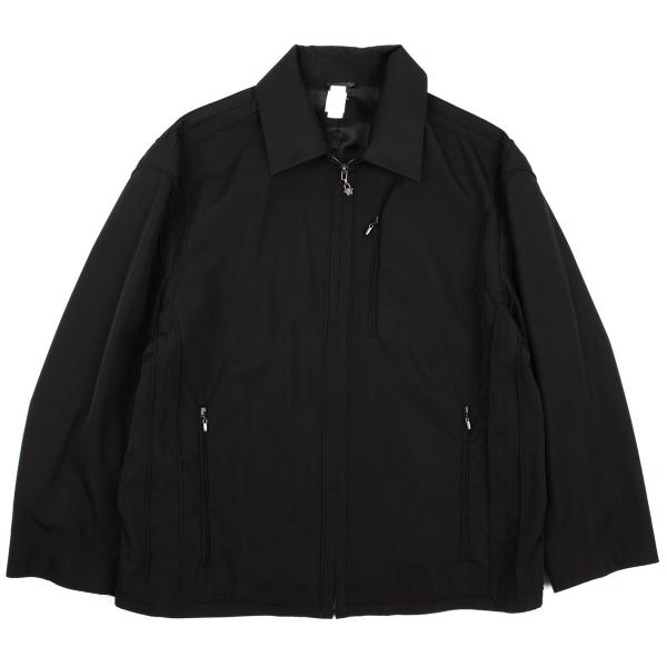 GIANNI VERSACE Medusa Zip Poly Blouson Black Size 54