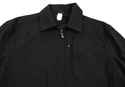GIANNI VERSACE Medusa Zip Poly Blouson Black Size 54