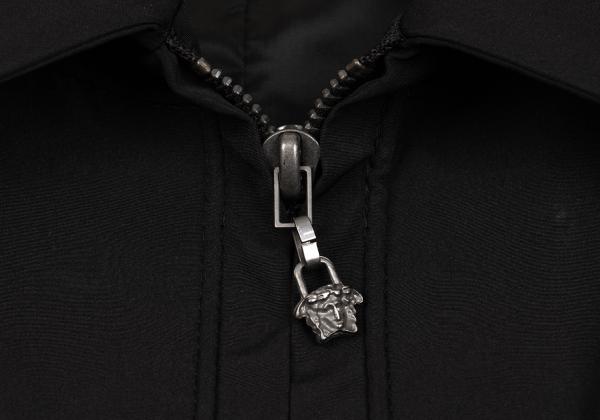 GIANNI VERSACE Medusa Zip Poly Blouson Black Size 54
