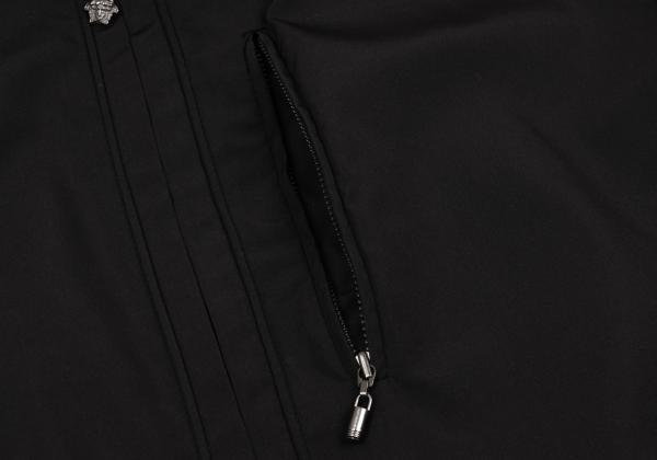 GIANNI VERSACE Medusa Zip Poly Blouson Black Size 54