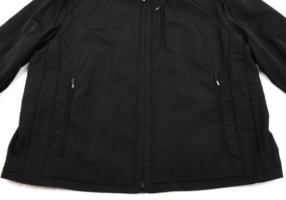 GIANNI VERSACE Medusa Zip Poly Blouson Black Size 54