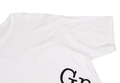 Ground Y Logo Print Hem Slit Long Sleeve T-Shirt White Size 3