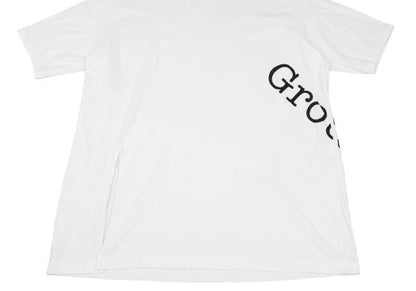 Ground Y Logo Print Hem Slit Long Sleeve T-Shirt White Size 3