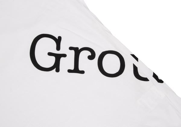 Ground Y Logo Print Hem Slit Long Sleeve T-Shirt White Size 3