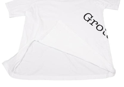Ground Y Logo Print Hem Slit Long Sleeve T-Shirt White Size 3
