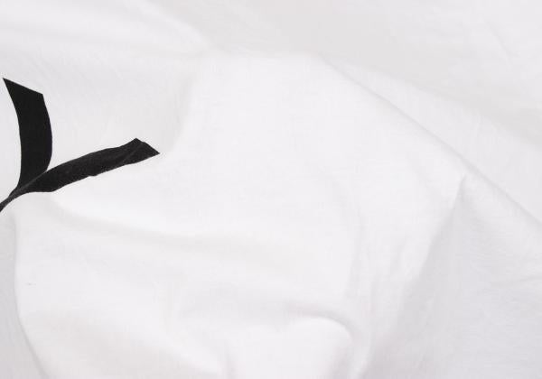 Ground Y Logo Print Hem Slit Long Sleeve T-Shirt White Size 3