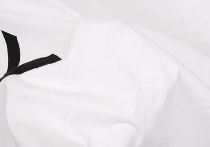 Ground Y Logo Print Hem Slit Long Sleeve T-Shirt White Size 3