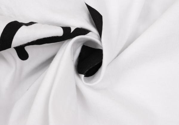 Ground Y Logo Print Hem Slit Long Sleeve T-Shirt White Size 3