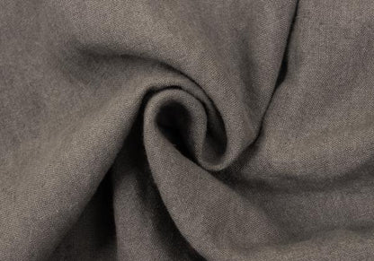 pour deux Linen Tuck 3/4 Sleeve Midi Dress Gray Size 1