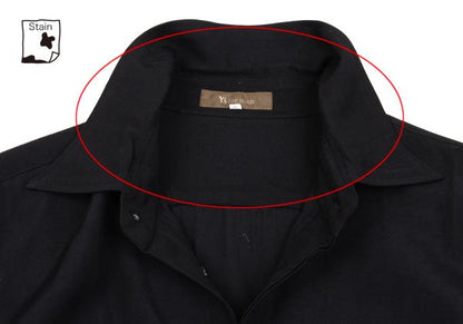 Y's for men Dark Navy Rayon Fly Front Sleeve Shirt Size 3
