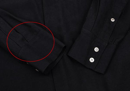 Y's for men Dark Navy Rayon Fly Front Sleeve Shirt Size 3