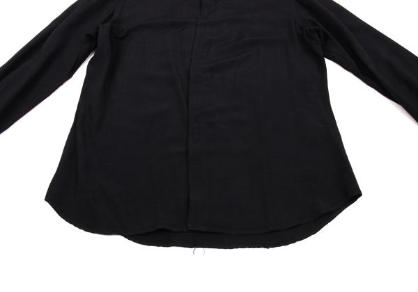 Y's for men Dark Navy Rayon Fly Front Sleeve Shirt Size 3