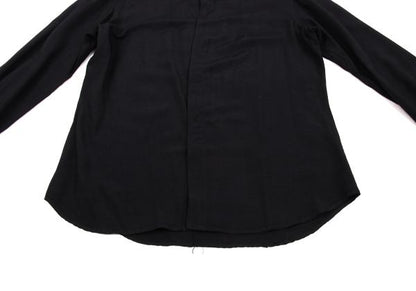 Y's for men Dark Navy Rayon Fly Front Sleeve Shirt Size 3