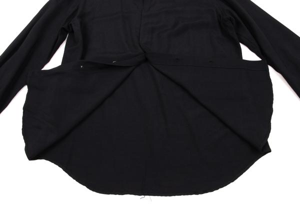 Y's for men Dark Navy Rayon Fly Front Sleeve Shirt Size 3