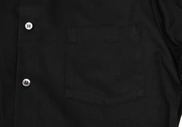 Y's for men Black Cotton Double Cuff Shirt Size 3