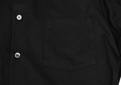 Y's for men Black Cotton Double Cuff Shirt Size 3