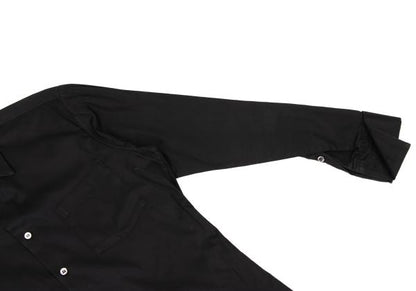 Y's for men Black Cotton Double Cuff Shirt Size 3
