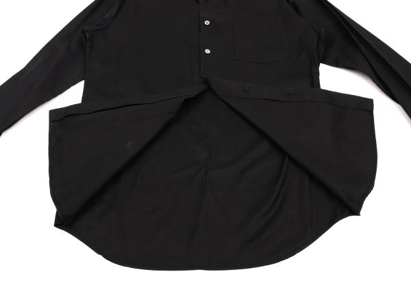 Y's for men Black Cotton Double Cuff Shirt Size 3
