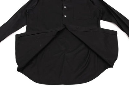 Y's for men Black Cotton Double Cuff Shirt Size 3