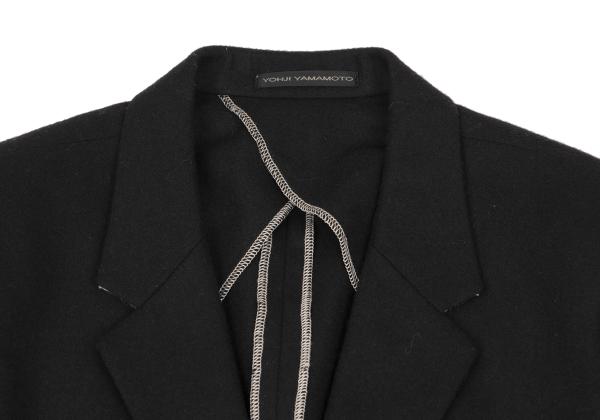 Y's for men Brushed Wool Tailored Blazer Black Size 2