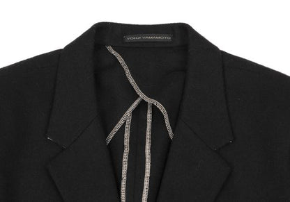 Y's for men Brushed Wool Tailored Blazer Black Size 2