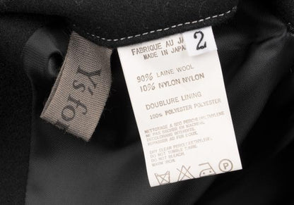 Y's for men Brushed Wool Tailored Blazer Black Size 2
