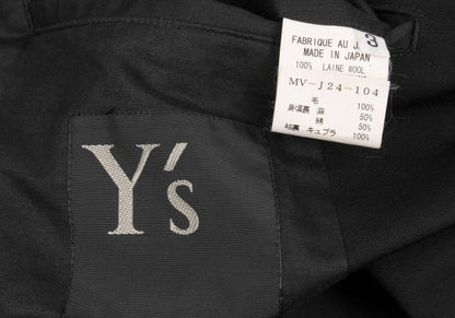 Y's for men Wool 3-Button Blazer Black Size 3