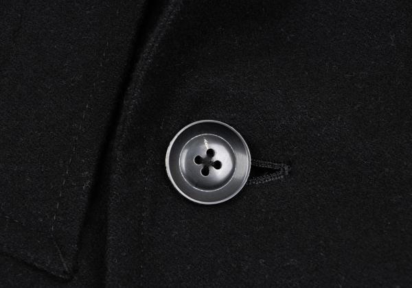 Y's for men Linen Blend Half Trench Coat Black Size 2
