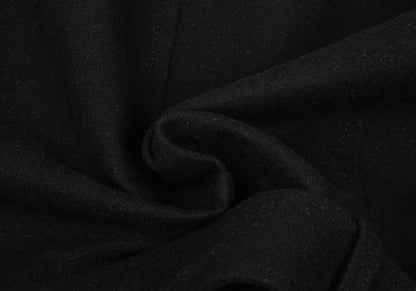 Y's for men Linen Blend Half Trench Coat Black Size 2