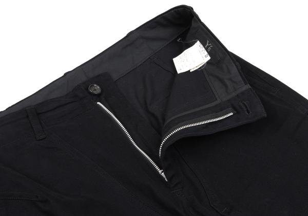 Y's for men Cotton Stretch Moleskin Flap Pants Black Size 2