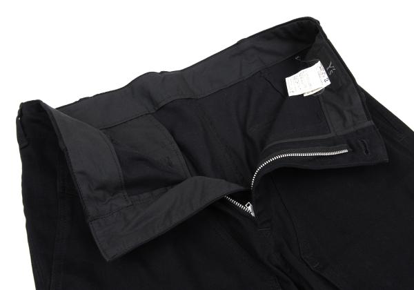 Y's for men Cotton Stretch Moleskin Flap Pants Black Size 2