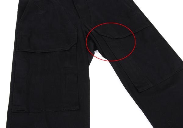 Y's for men Cotton Stretch Moleskin Flap Pants Black Size 2