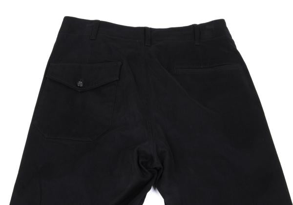 Y's for men Cotton Stretch Moleskin Flap Pants Black Size 2