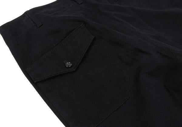 Y's for men Cotton Stretch Moleskin Flap Pants Black Size 2