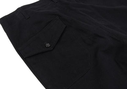 Y's for men Cotton Stretch Moleskin Flap Pants Black Size 2