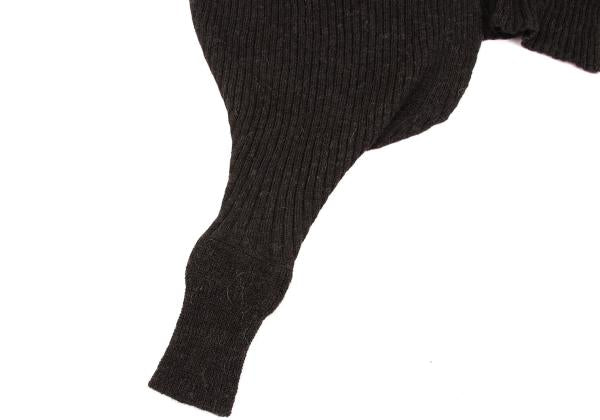 Y's for men Charcoal Rib Knit One-Sleeve Stole