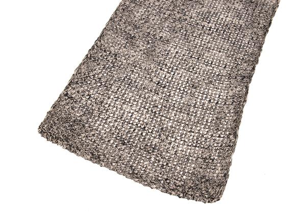 Y's for men Openwork Knit Linen Stole Gray