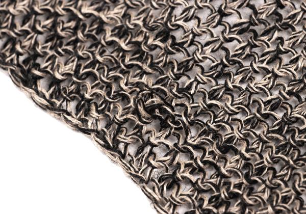 Y's for men Openwork Knit Linen Stole Gray