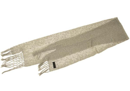 Y's for men Design Knit Fringe Linen Stole Greige