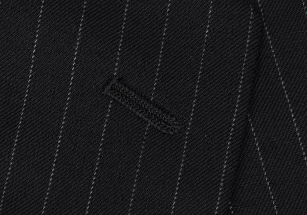 YOHJI YAMAMOTO COSTUME D Wool Chalk Stripe Dark Navy Jacket Size 2