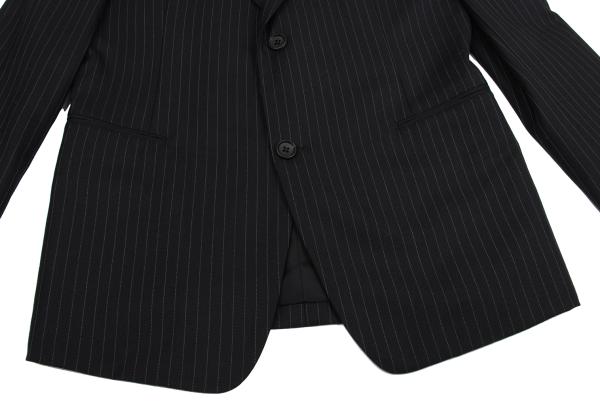 YOHJI YAMAMOTO COSTUME D Wool Chalk Stripe Dark Navy Jacket Size 2